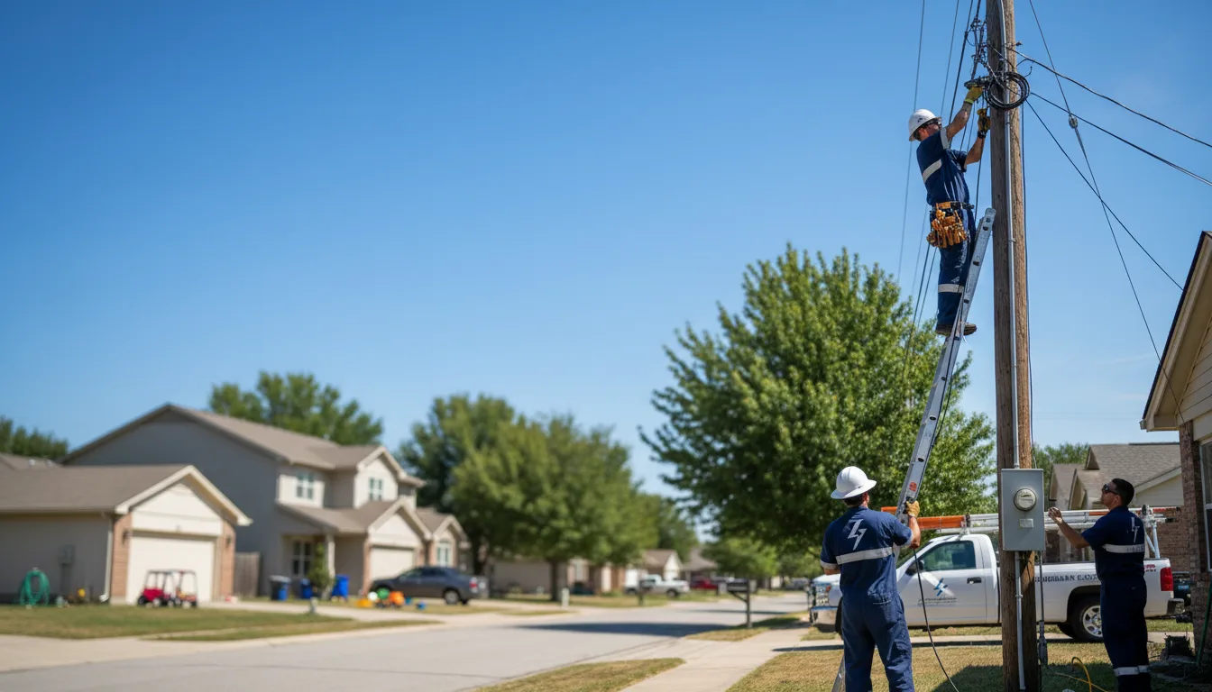 Residential electrician providing installation services in Columbus, NE